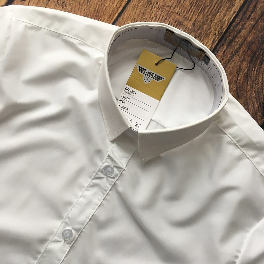 Áo sơ mi công sở nam hàn quốc dài tay áo kiểu đẹp Áo sơ mi nam Trắng Cúc Trắng LSM004 | BigBuy360 - bigbuy360.vn