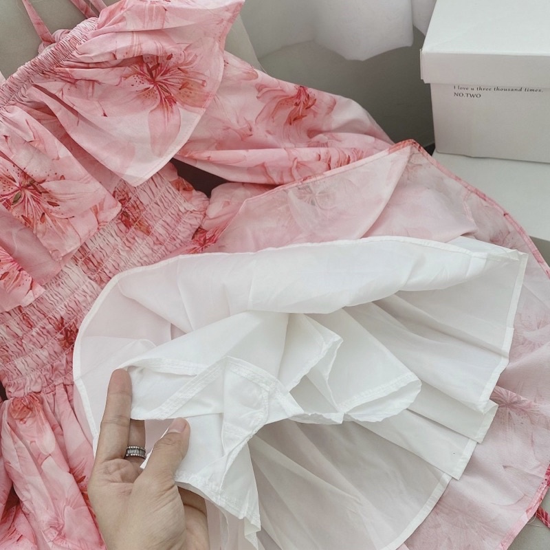 🦋Đầm Hoa Nhí Trễ Vai🦋