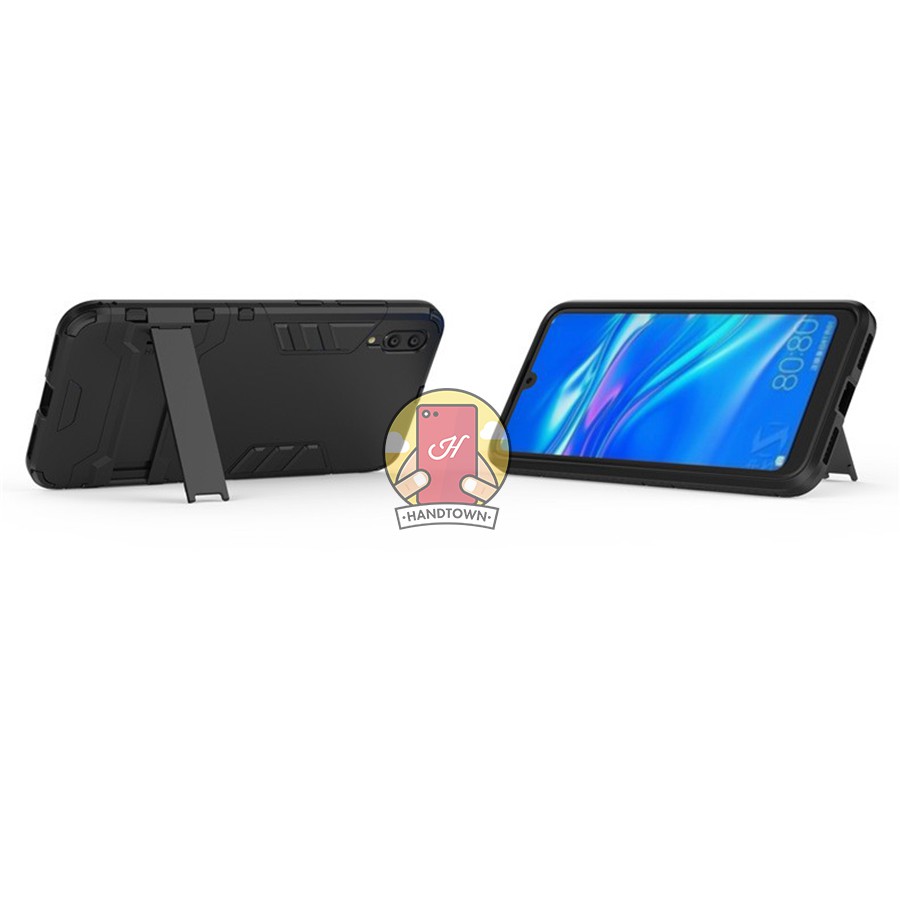 Ốp Lưng Cho Huawei Y7 Pro 2019 IRON - MAN Nhựa PC Cứng Viền Dẻo Chống Sốc