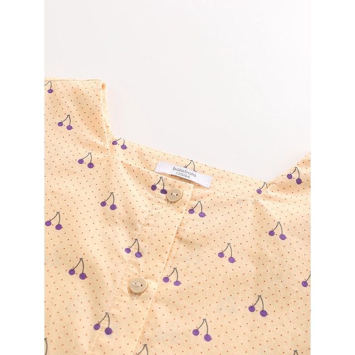 (Trên 7 tuổi) Áo sơ mi bé gái hãng Balabala 202221118005