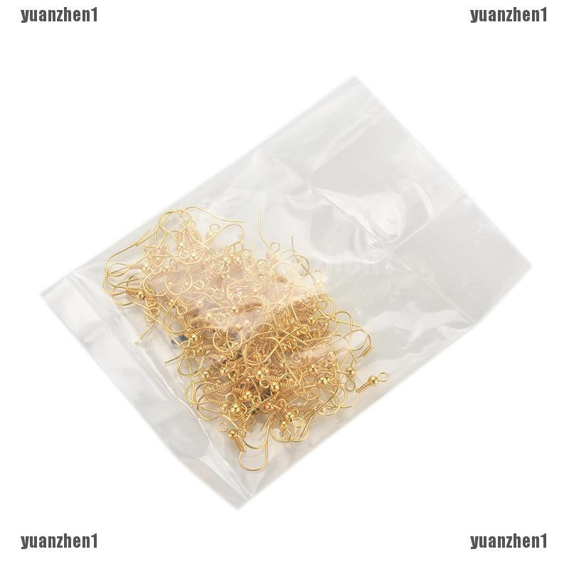 100 móc khuyên tai bạc dùng làm đồ trang sức tiện lợi