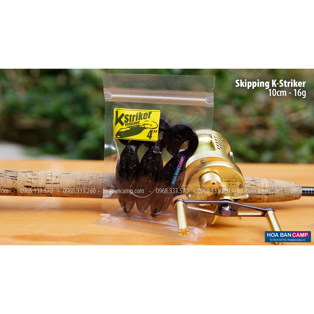 Mồi Mềm Skipping K-Striker Kèm Lưỡi - Vỉ 3 Con