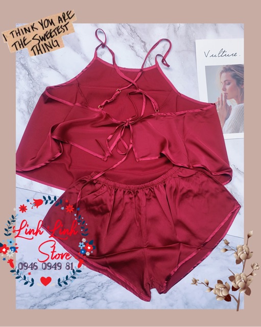 ♥️[Q11.HCM] ♥️ LL511 Bộ ngủ lụa satin Quảng Châu - váy ngủ quyến rũ - cô chủ nhỏ chuyên sỉ