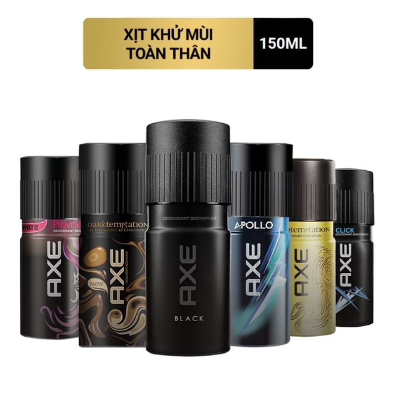 Xịt Ngăn Mùi Toàn Thân Axe Black (150ml)