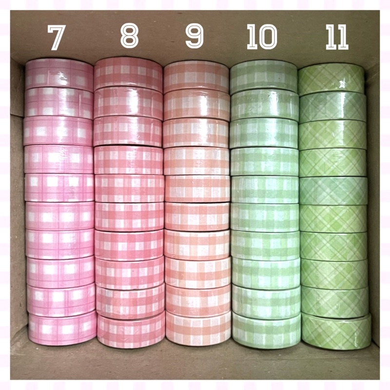 GIAO NGẪU NHIÊN Washi tape trang trí số, bullet journal 50 hình khác nhau