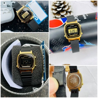 Đồng hồ nữ WR LA670 Black & Gold dây kim loại chính hãng cao cấp giá rẻ