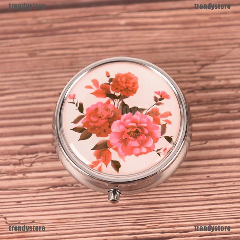 Hộp đựng thuốc bằng kim loại dùng cho trang điểm , màu sắc ngẫu nhiên