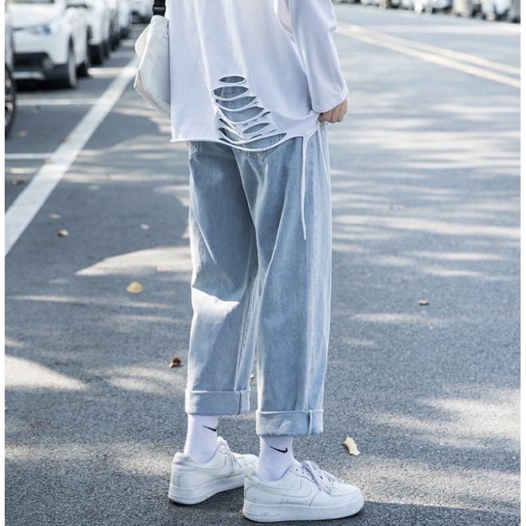 Quần jeans baggy suông , rộng -q4- mang phong cách hàn quốc hottrend 2022
