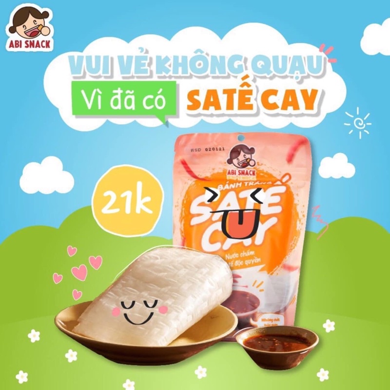 Bánh tráng abi combo 20 sate