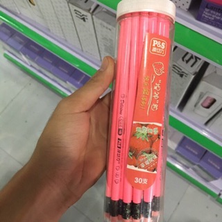 Hộp bút chì có tẩy hương trái cây cao cấp 30 chiếc