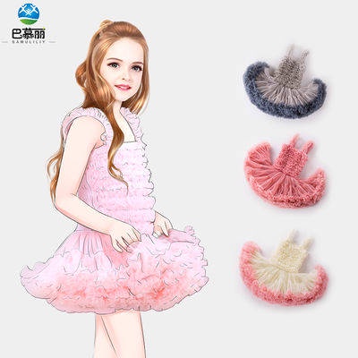váy đầm công chúa bé gái Sang trọng tay áo dài mềm mại công chúa dễ thương lolita