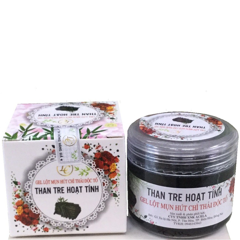 Gel Mặt nạ Lột Mụn Than Tre Hoạt Tính 40g Lccosmetics Chính Hãng.