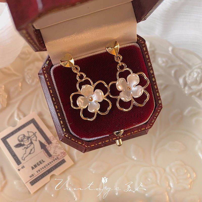 Khuyên Tai Hình Bông Hoa Nhỏ Nhiều Màu Sắc Phong Cách Hàn Quốc 2022