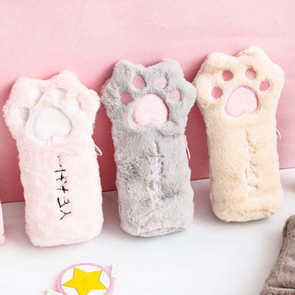 Túi Đựng Hộp Bút Hình Chân Mèo Dễ Thương