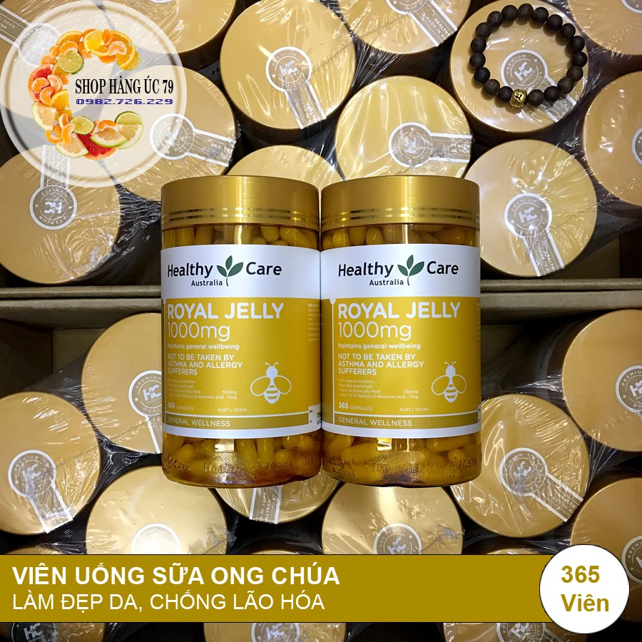 Sữa Ong Chúa Healthy Care 1000mg (365 viên) của Úc