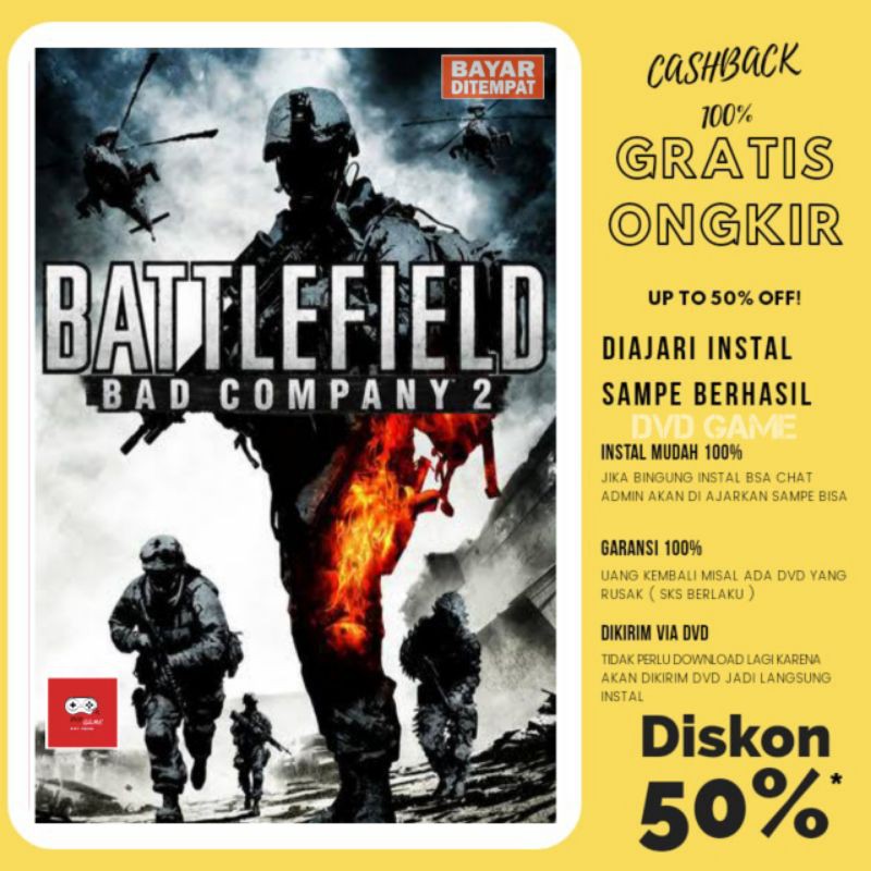 Băng Cassette Game Battlefield Bad Company 2 - Pc Games / Dvd Cd