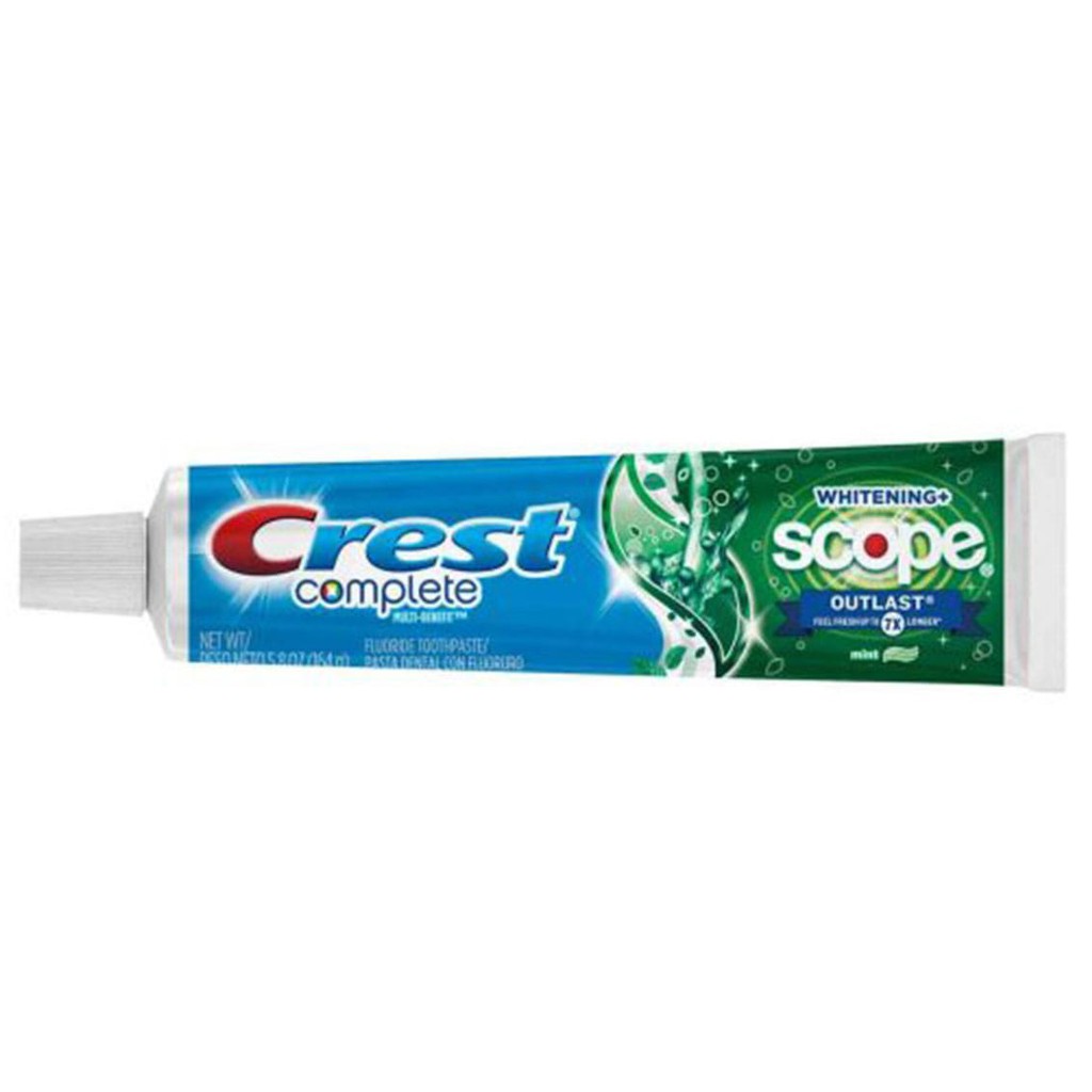 5 Tuýp Kem Đánh Răng Crest Complete Whitening Scope