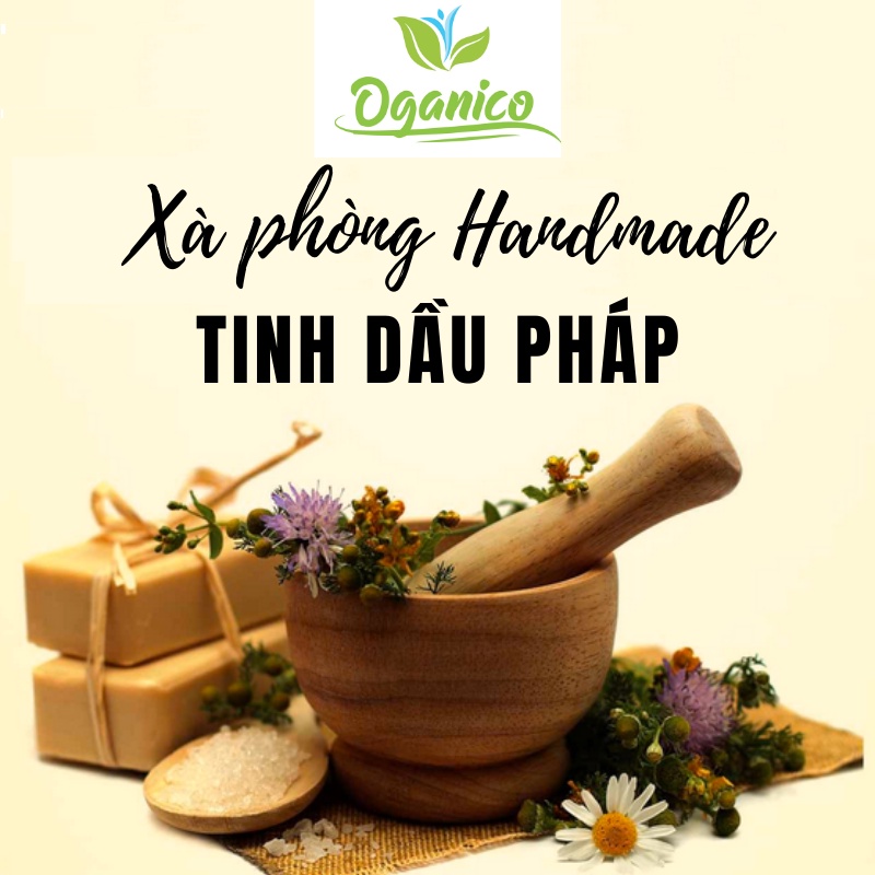 Xà phòng handmade thủ công hữu cơ tinh dầu thiên nhiên Pháp tắm dưỡng thơm da chuẩn Organic OGANICO 12