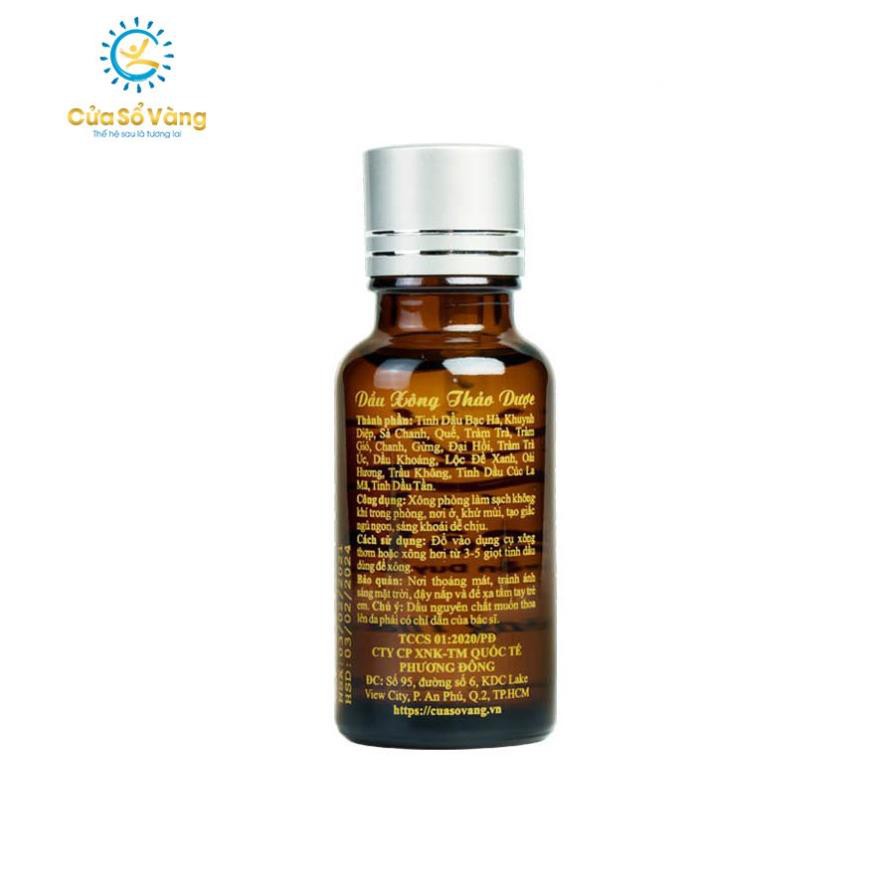 COMBO 10 Tinh Dầu Thảo Dược Cửa Sổ Vàng  TẶNG 2 Dầu Xoa Thảo Dược