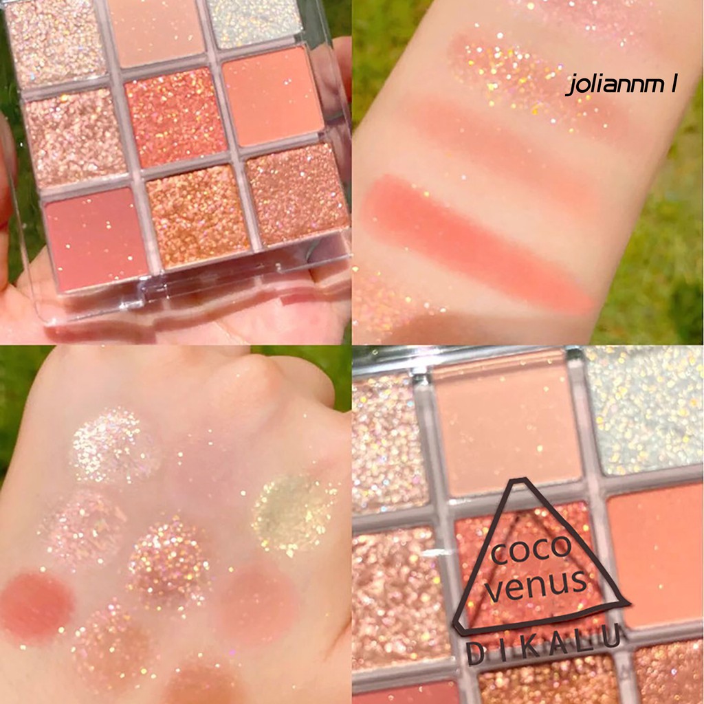 [Hàng mới về] Bảng phấn mắt 9 màu lì và ánh ngọc trai lấp lánh thời trang xinh xắn cho nữ | BigBuy360 - bigbuy360.vn