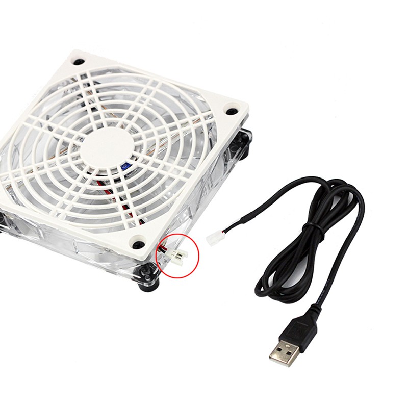 New Usb 5V Led Cooling Fan Wifi Router Holder Cooler Tv Set-Top Box Support Heat
