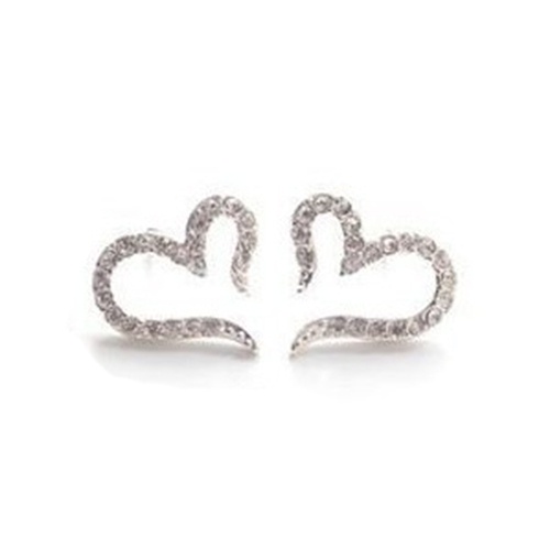 Cặp khuyên tai tạo hình trái tim độc đáo thời trang