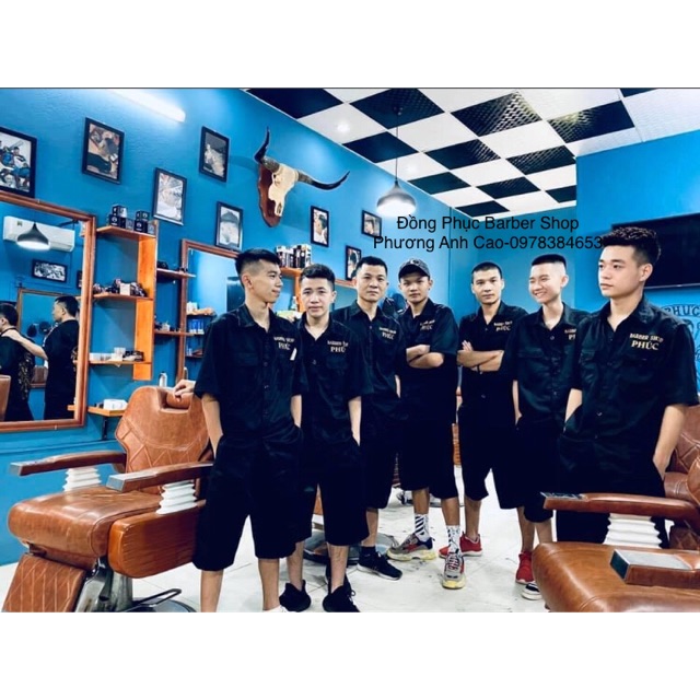 Đồng phục Barber shop ( In logo)