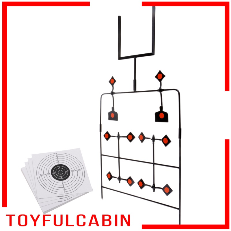 Giá Đỡ Mục Tiêu Bằng Thép Kèm 20 Bia Mục Tiêu Giấy