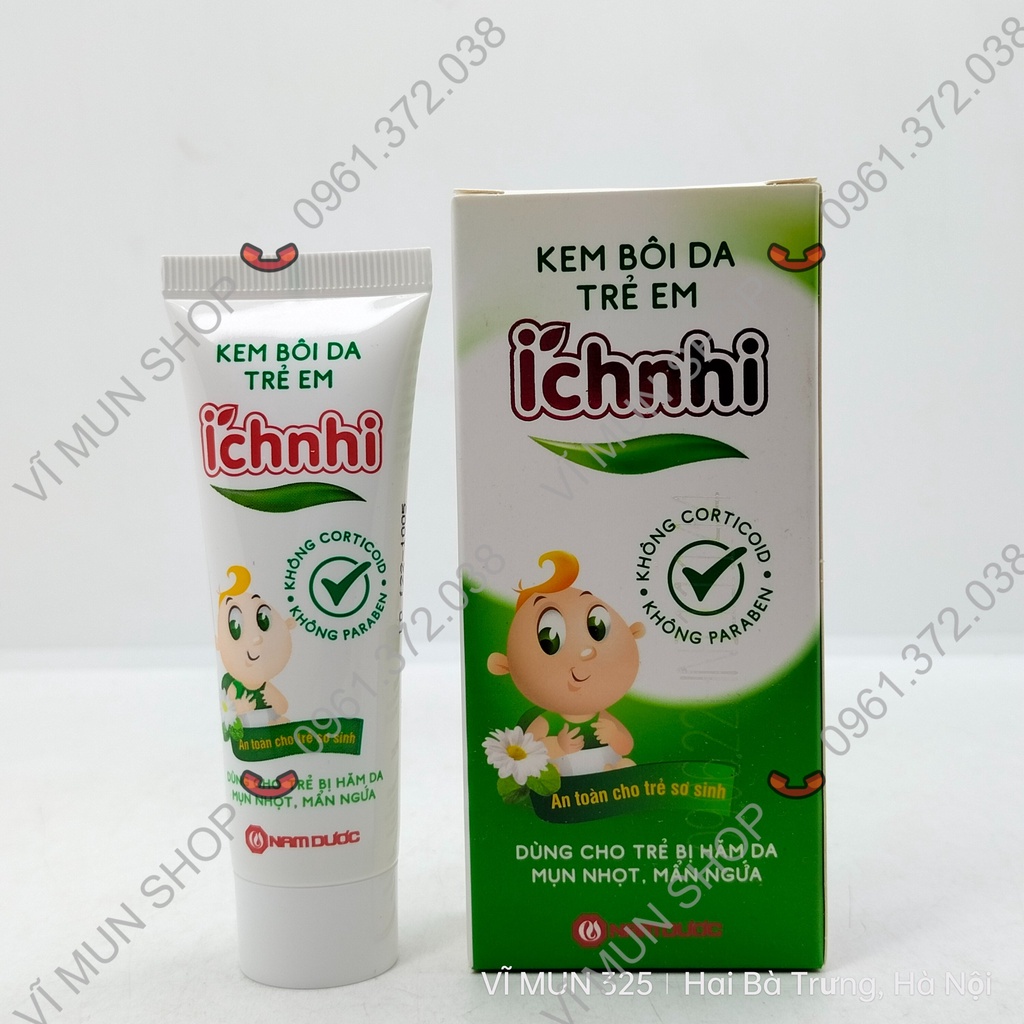 Kem bôi da trẻ em Ích Nhi dùng cho trẻ bị hăm da, mụn nhọt, mẩn ngứa