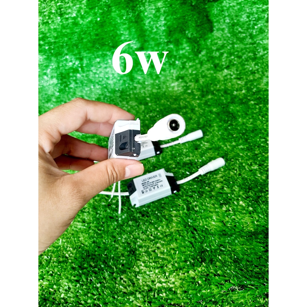 Tăng Phô Driver (Chấn Lưu) Đèn Led Ốp Trần Âm Trần 6W 7W Jack Tròn 1 Chế Độ