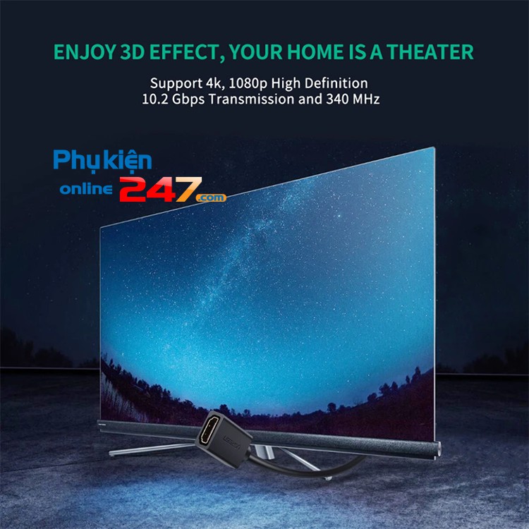 Cáp nối dài HDMI đầu âm - đầu dương