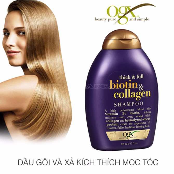 Dầu xả Biotin collagen 385ml Ogx USA