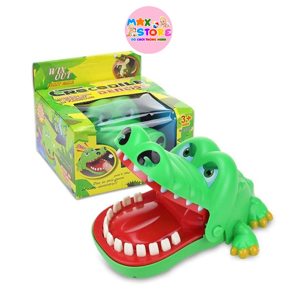 Đồ Chơi Khám Răng Cá Sấu Cắn Tay Thử Thách Lòng Dũng Cảm Cho Bé