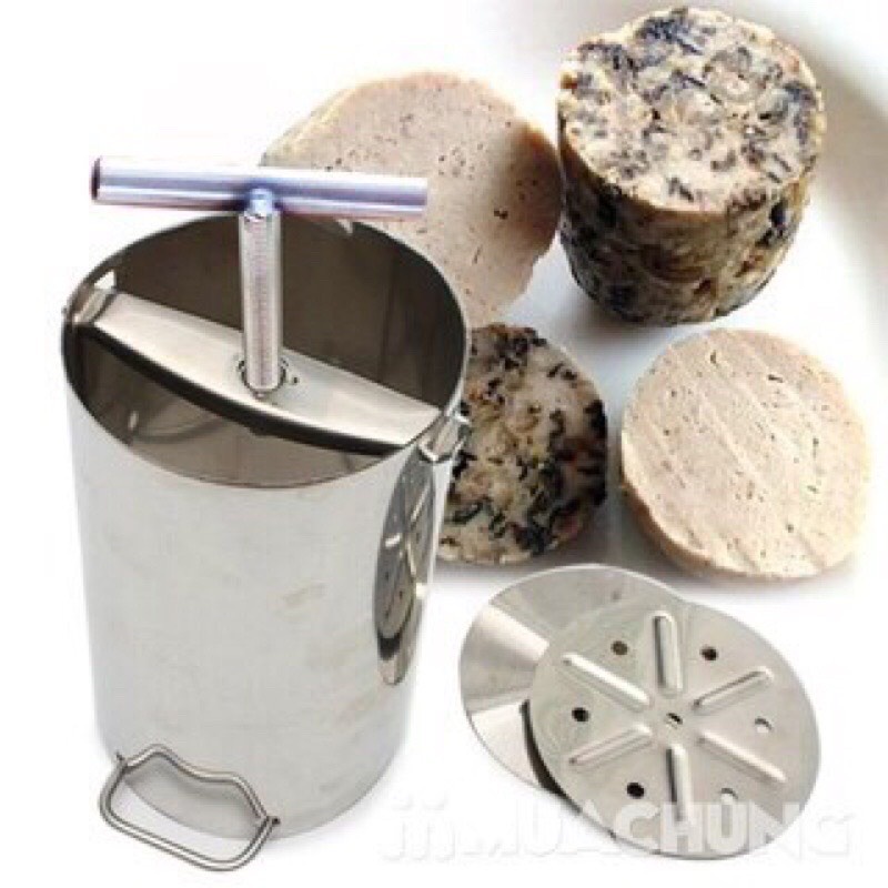 Khuôn Làm Giò Thủ Inox Loại 1Kg - Khuôn Làm Chả Lụa Ép Giò Thủ, Khuôn Bó Giò Chả Đa Năng, Khuôn giò xào