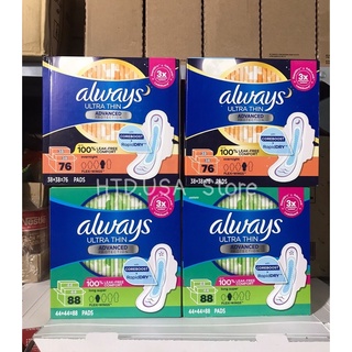Băng vệ sinh always ultra thin siêu mỏng họp 88 - 96 miếng