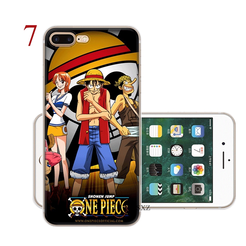 Ốp điện thoại hình hoạt hình one piece dễ thương cho Iphone 5/5s/SE/6/6s/6+/6s+/7/7+/8/8+/X