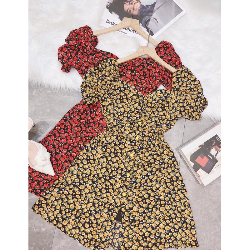 MECHIPXINH - VÁY HOA DÚM NGỰC TAY BỒNG | BigBuy360 - bigbuy360.vn