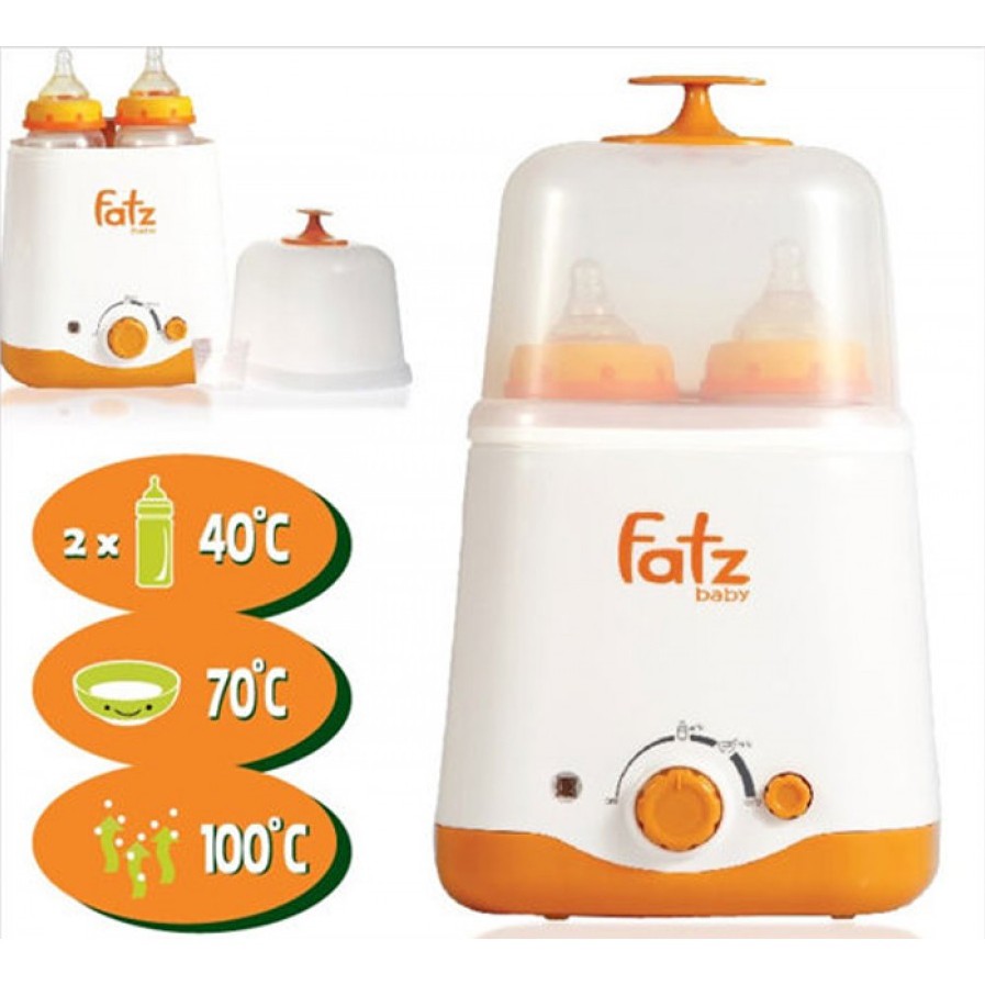 Máy hâm sữa 2 bình cổ rộng FATZ BABY 2in1 FB3012SL