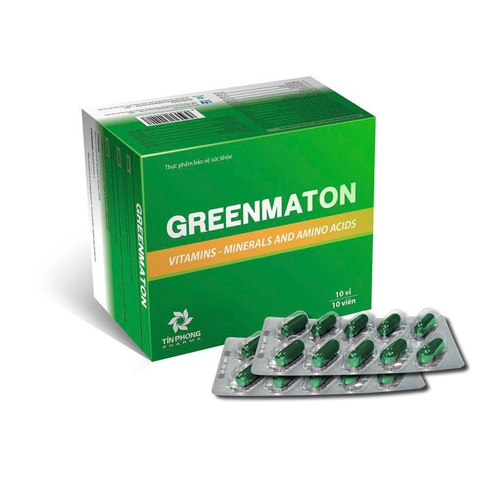 Viên Uống Bổ Sung Vitamin, Khoáng Chất Greenmaton Giúp Ăn Ngon, Ngủ Tốt Cải Thiện Sức Khỏe 100 Viên