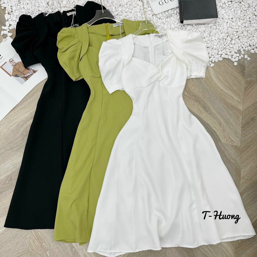 Váy maxi thô tay bồng siêu độc lạ tôn dáng đi chơi đi tiệc | BigBuy360 - bigbuy360.vn