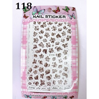 Stick dán móng tay, Sticker hoa Nail stick trang trí móng