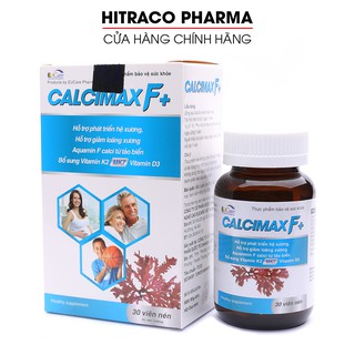 Viên uống bổ sung Canxi cho bà bầu, trẻ em, người lớn Calcimax F+ - Hộp 30 viên [Calcimax F+ ]
