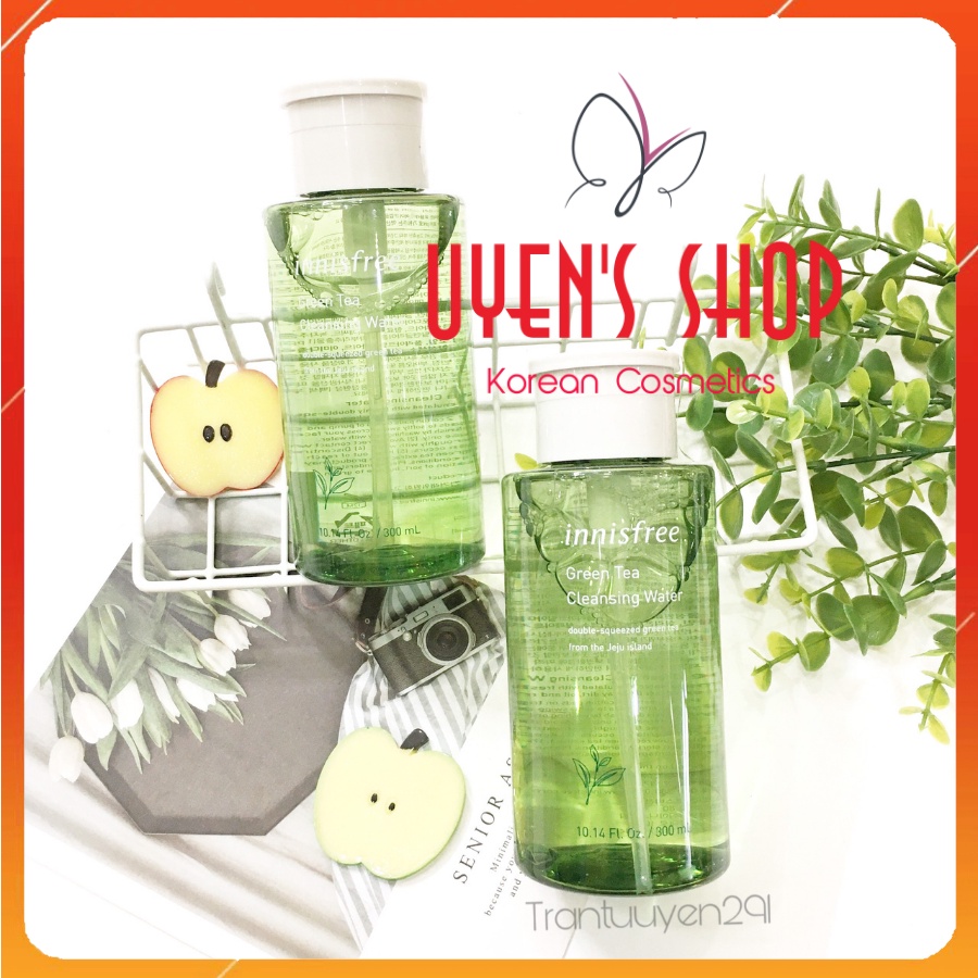 Nước Tẩy Trang Trà Xanh dịu nhẹ Innisfree Green Tea /  Hydrating Amino Acid Cleansing Water  300ml