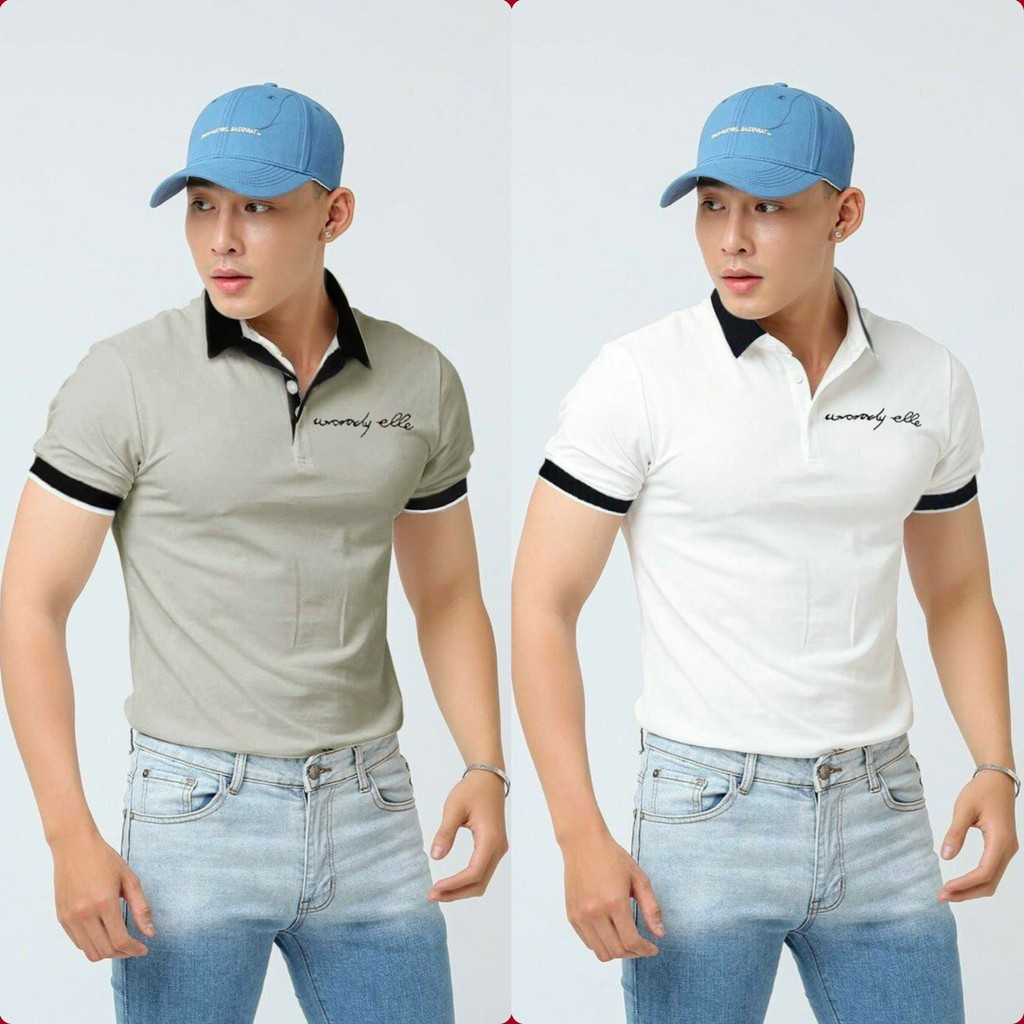 ÁO THUN NAM NGẮN TAY CỔ BẺ MẪU MỚI NHIỀU MÀU, CHẤT VẢI COTTON CAO CẤP 2021 | BigBuy360 - bigbuy360.vn