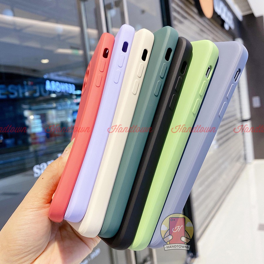 Ốp lưng TPU viền vuông độ iPhone 12 Cho iPhone 7 8 6 6s Plus Xs Max 11 11 Pro SE 2020 12 Mini Pro Max Handtown chống bẩn