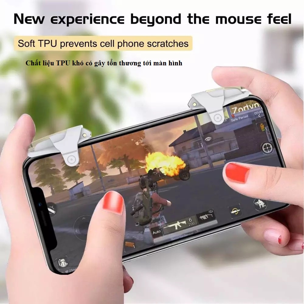 Phụ kiện chơi game ff,pubg, ros,..Nút hỗ trợ game mobile phiên bản Z1.5 phụ kiện tay cầm chs game pupg gaming số 1 HN