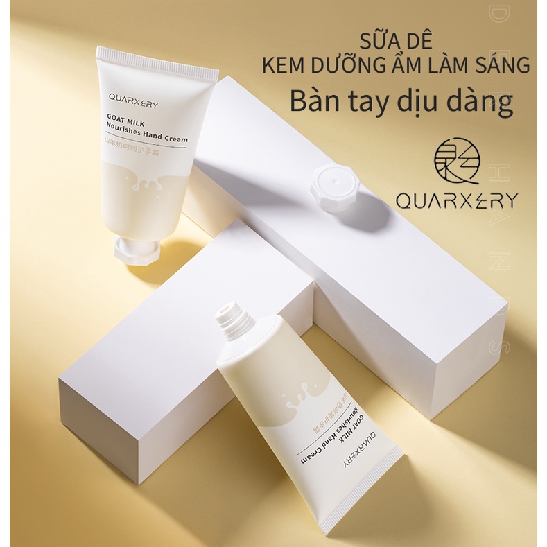 QUARXERY Kem Sữa Dê Dưỡng Ẩm Chăm Sóc Da Tay Cơ Thể 50g