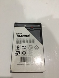 BỘ 10 MŨI KHOAN SẮT MAKITA D-43561