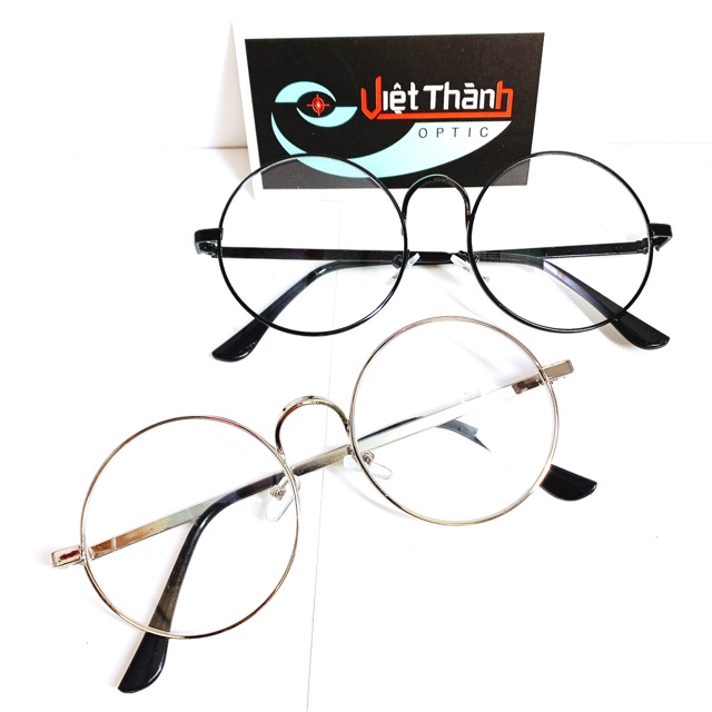 [ Kính Tròn Size Vừa ] Gọng Kính Mắt Tròn Kim Loại Tròn Xoe Nhiều Màu | BigBuy360 - bigbuy360.vn
