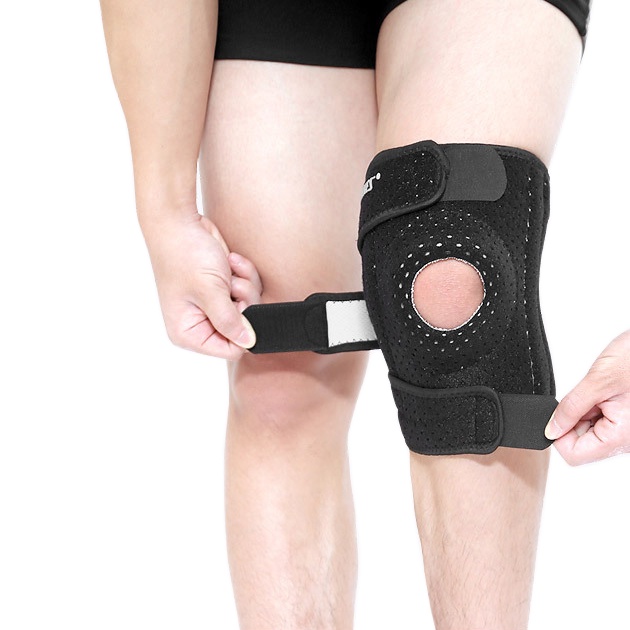 Bộ 2 bó gối AOLIKES A-7912B-2 có lỗ khí thoáng mát Four spring sport knee support